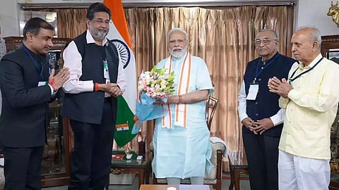 PM Modi during Somnath Trust meeting