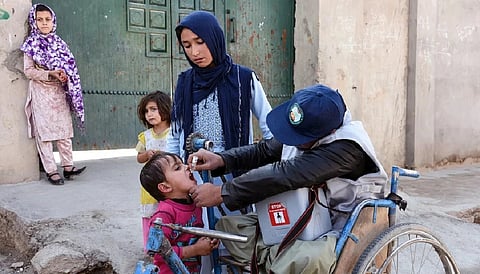 The Taliban have suspended polio vaccination campaigns in Afghanistan, the UN says