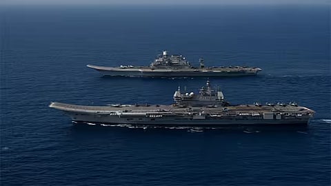 Indian navy's aircraft carriers