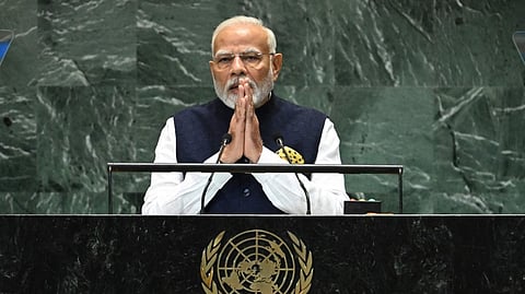Prime Minister Narendra Modi addresses UN Summit of the Future.