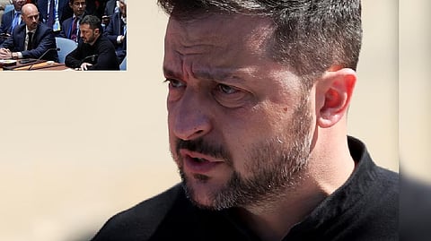 Ukraine's president Volodymyr Zelenskyy