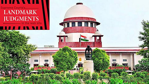 Supreme Court's landmark judgements in the web site