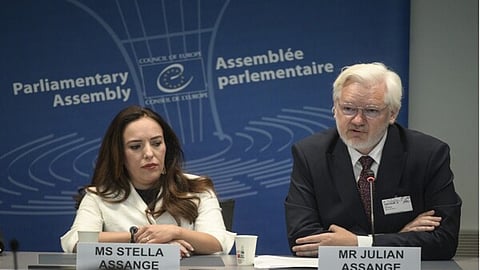 Julian and Stella Assange