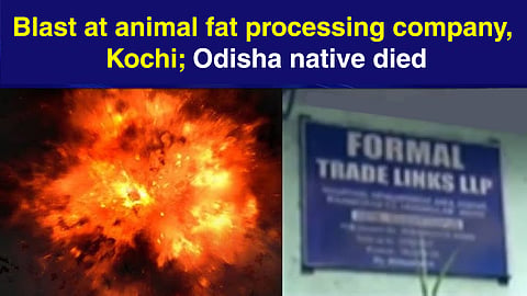 Blast at animal fat processing company, Edayar, Kochi.
