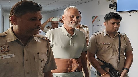 Senior AAP leader Satyendar Jain comes out of the Tihar jail