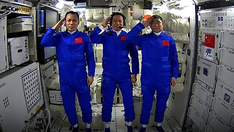 Three Chinese astronauts enter space station after successful launch