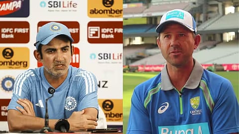 Gautam Gambhir, Australia skipper Ricky Ponting