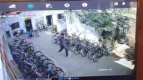 The class 12 student fleeing the crime scene