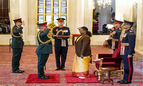 Nepal Army chief honoured by President Murmu