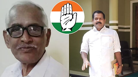 Congress MLA C Balakrishnan (R) was arrested in connection with N M Vijayan (L) suicide