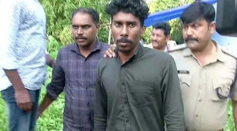 Kiran in police custody.