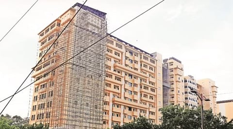 Rebuilt RSS office has three 13-storey towers, fused modern tech with ancient architecture