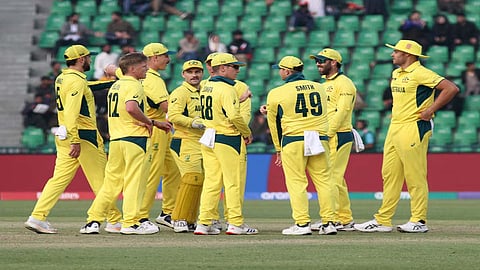 Australia entered the semifinals of the Champions Trophy after their crucial Group B clash against Afghanistan was called off due to rain here on Friday.