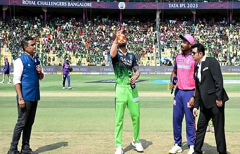 RCB win toss, elect to bowl against Rajasthan Royals