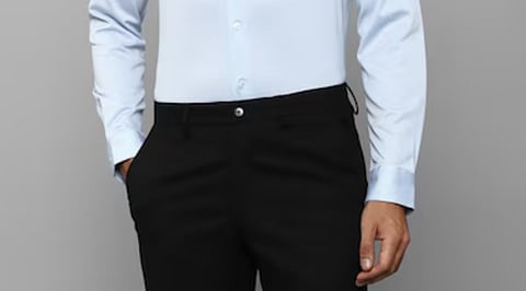 White shirt black trousers