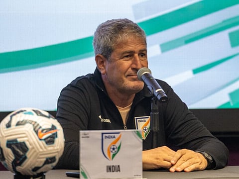 Indian football head coach Marquez after Hong Kong defeat