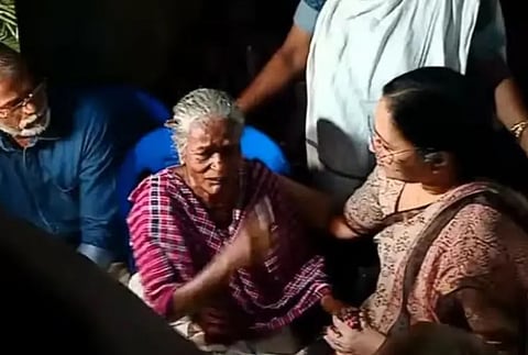 Kerala health minister visits hospital collapse victim's family amidst protests