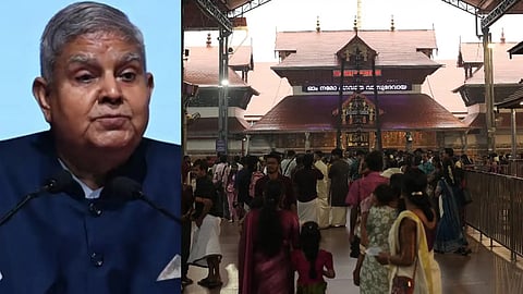 Vice President unable to visit temple due to bad weather