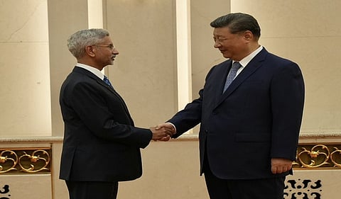 EAM Jaishankar meets Chinese Prez along with other SCO foreign ministers