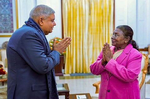 Dhankhar made 'unscheduled visit' to Rashtrapati Bhavan before announcing resignation