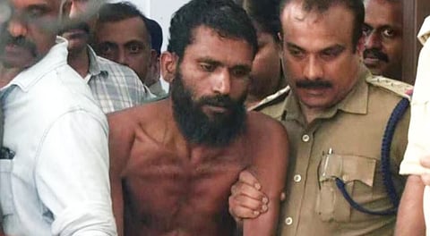 Govindachamy when caught back by police after his jail break.