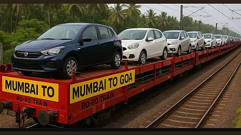 Konkan Railway's first Ro-Ro car train arrives in Goa