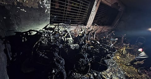 Fire at motorbike showroom in Pune; 60 vehicles gutted, one person rescued