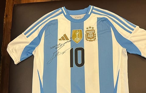 Messi sends signed World Cup jersey for PM Modi’s 75th birthday