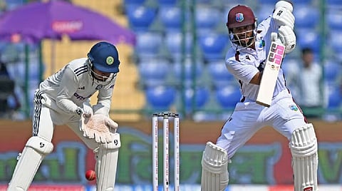Jadeja removes Campbell but WI fight on to reach 252/3 at lunch on day 4