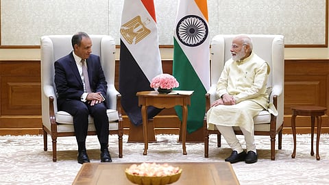 Egypt's foreign minister meets PM Modi