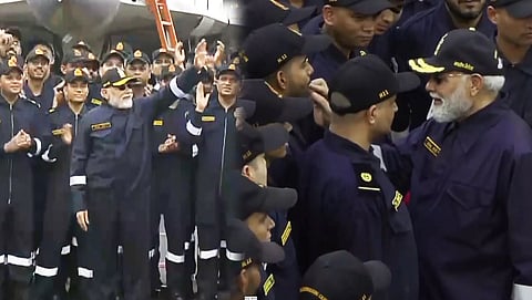 PM Modi celebrates Diwali with Navy personnel onboard INS Vikrant