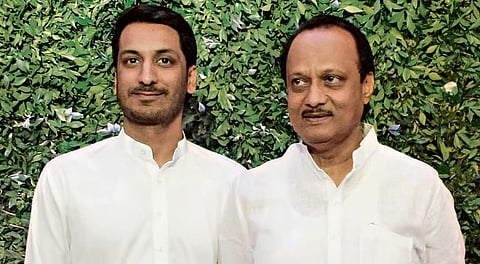Parth Pawar and Ajith Pawar