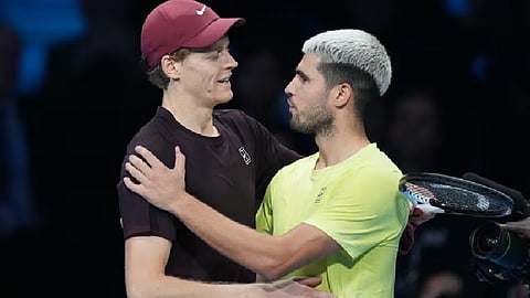 Jannik Sinner beats Carlos Alcaraz to retain ATP Finals title