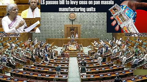 Lok Sabha passed a bill to levy a cess on pan masala units