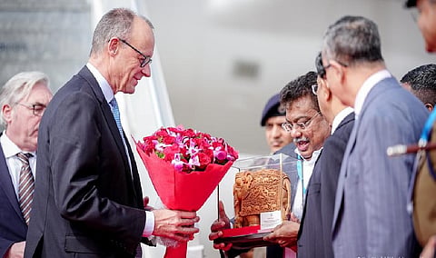 German Chancellor Friedrich Merz arrived in Bengaluru