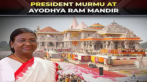 President Murmu visits Ram temple in Ayodhya