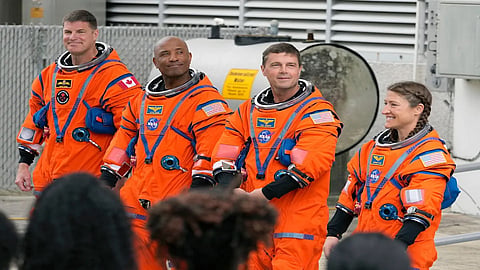 Artemis II astronauts reach orbit on historic mission to moon and back
