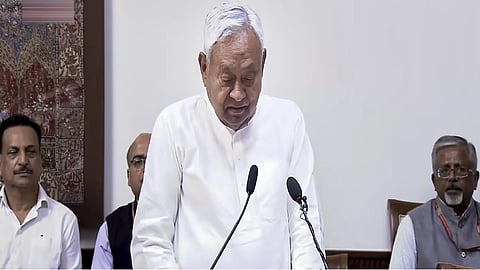 Bihar CM Nitish Kumar takes oath as Rajya Sabha member