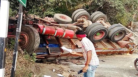Lorry driver killed after vehicle overturns in Kerala