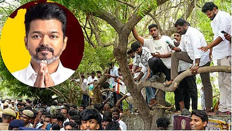 Hundreds of TVK supporters return disappointed