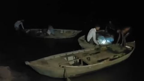 Two persons, including a child, drowned and four went missing went missing after a boat capsized in the Yamuna river here, police said on Thursday.
