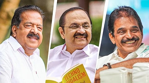 Ramesh Chennithala, VD Satheesan and KC Venugopal
