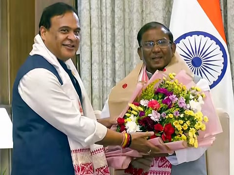 NDA leaders meet Assam Guv at Lok Bhavan, stake claim to form govt