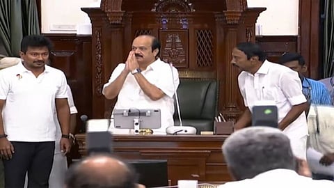 TVK legislator Prabhakar unanimously elected as TN Assembly Speaker