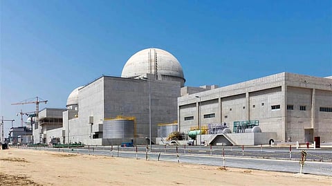 Under-construction Barakah nuclear power plant in Abu Dhabi’s Western desert.