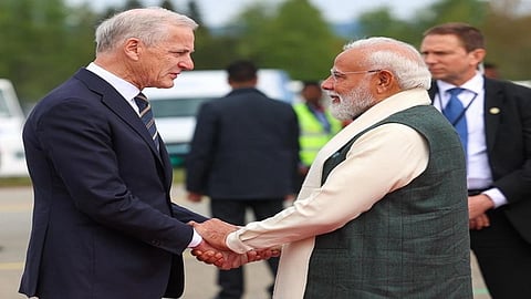 PM Modi lands in Norway