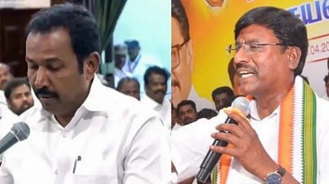 S Rajesh Kumar and P Viswanathan- Congress ministers Vijay cabinet