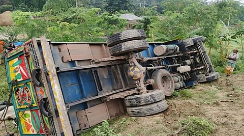 Truck overturns in central Bangladesh, killing at least 15 people