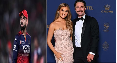 Kohli , Australian cricketer Travis Head's wife, Jessica