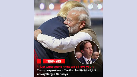 Trump shares US envoy's post on his praise of PM Modi